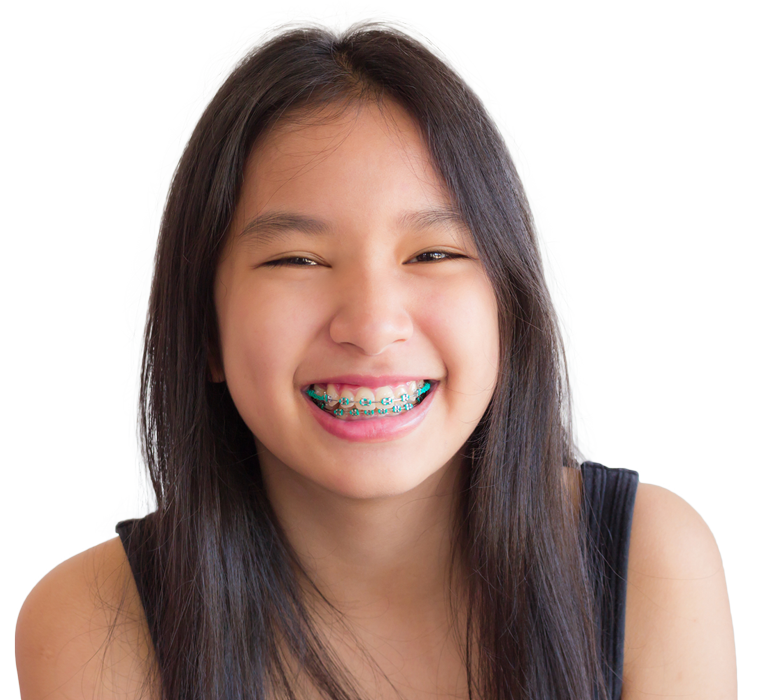 Teen with Braces