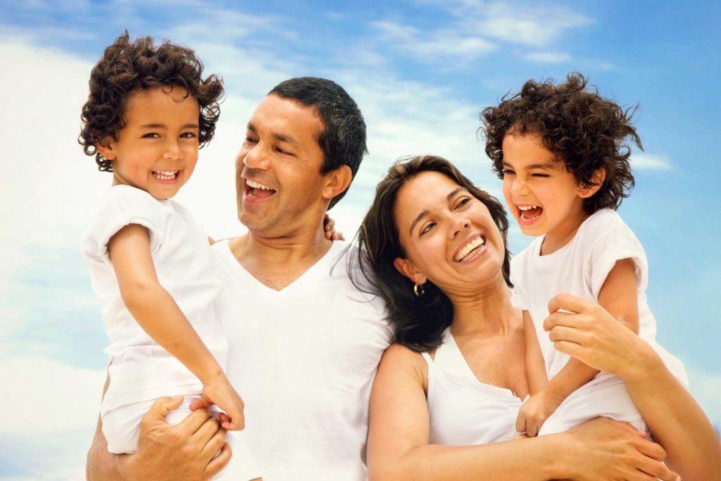 Smiling Happy Family